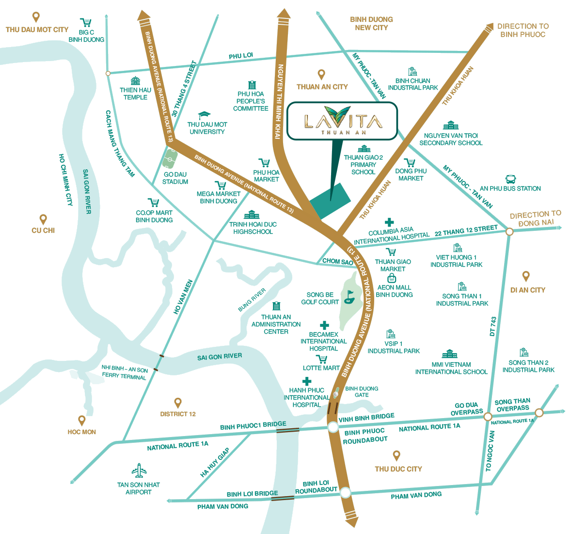 Vị trí Lavita Thuan An